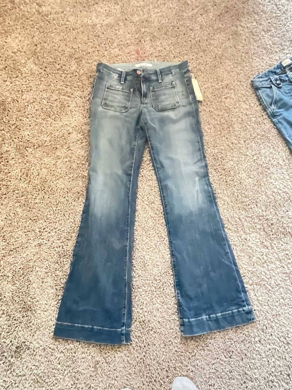 Joe's Jeans Distressed Dark Blue Flare Jeans NWT Size 28